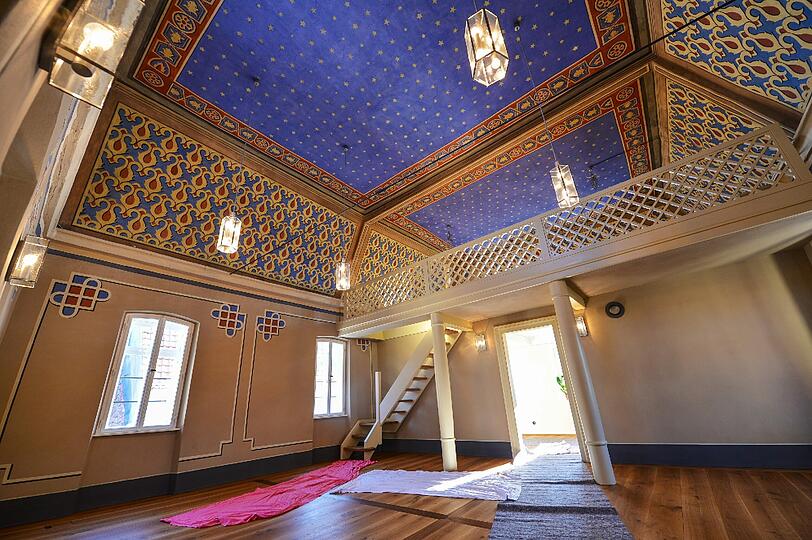 Der einstige Gebetsraum in der zum Wohnhaus umgebauten ehemaligen Synagoge künftig Wohnzimmer des Ehepaars Hüßner.