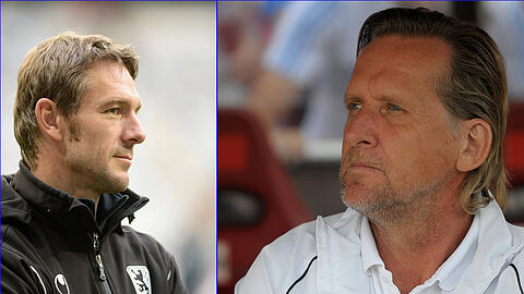 Bleibt von Ahlen (l.) Löwen-Coach, kommt Bernd Schuster (r.) oder gar ein anderer Kandidat?