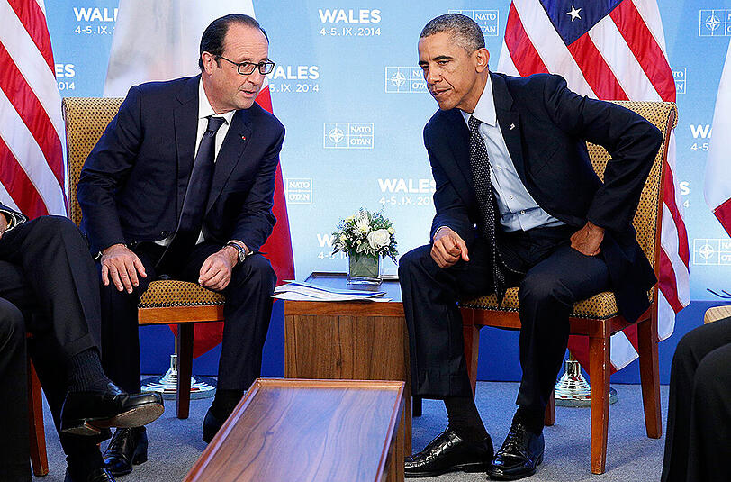 Frankreichs Präsident Hollande und US-Präsident Obama.
