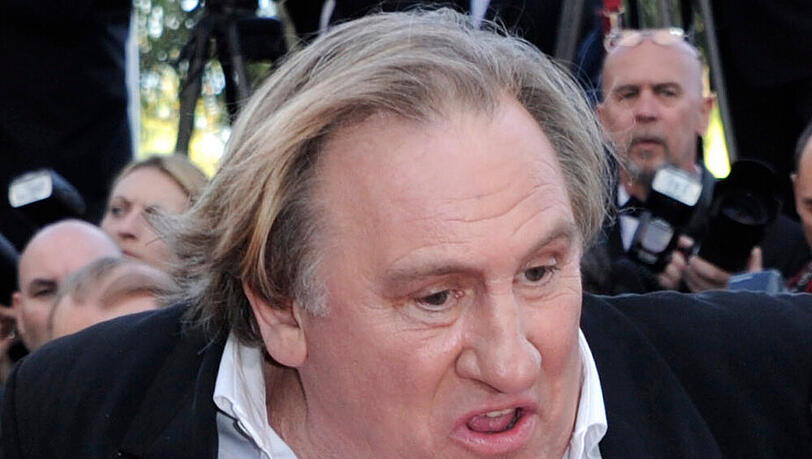 Gérard Depardieu 2014 auf dem Filmfestival von Cannes Gérard Depardieu 2014 auf dem Filmfestival von Cannes