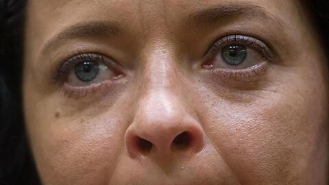 Beate Zschäpe, Mitglied der Neonazi-Terrorzelle NSU. Foto: Peter Kneffel/Archivbild