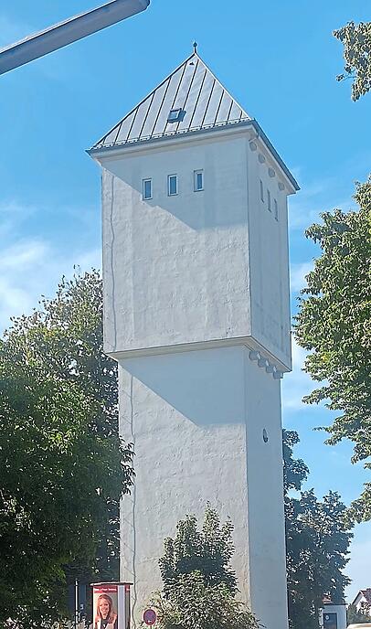 Der Wasserturm auf dem Hofberg.