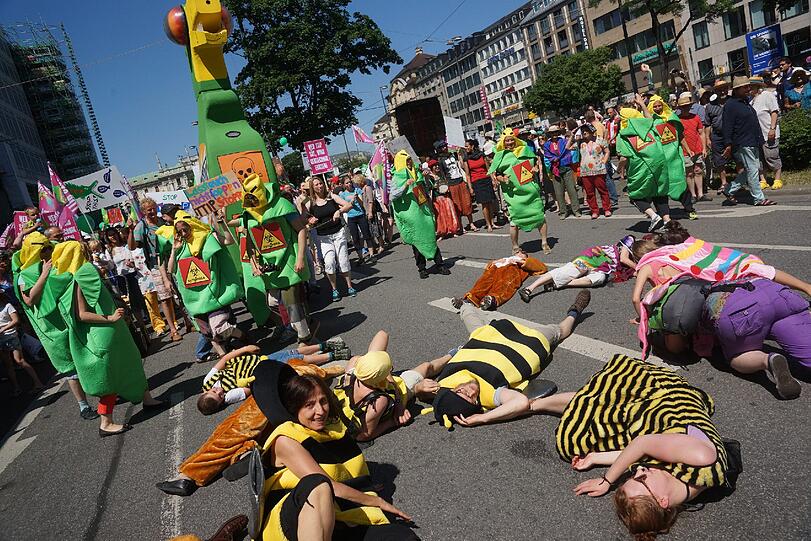 Großdemonstration in München gegen den G7-Gipfel: Die Bilder von der Protestkundgebung.
