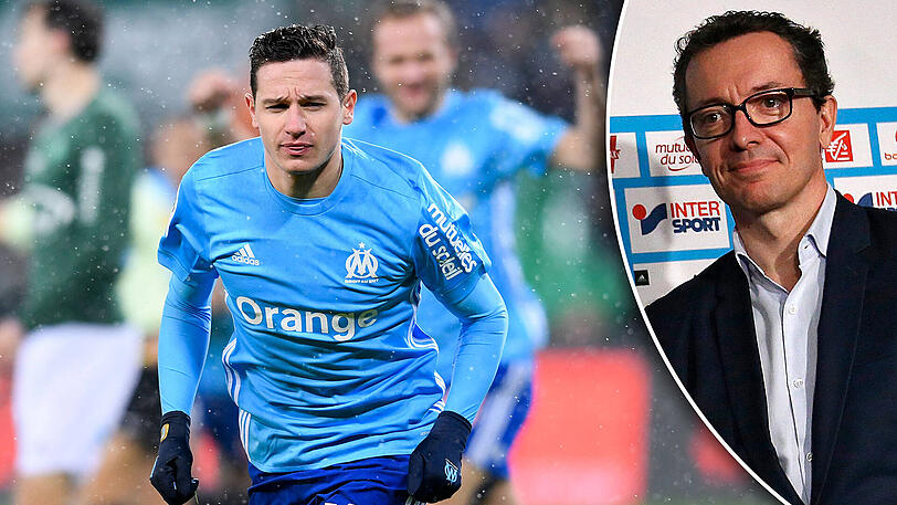 Florian Thauvin unverkäuflich? Marseille-Präsident Jacques-Henri Eyraud weiß, was er an seinem Rechtsaußen hat.