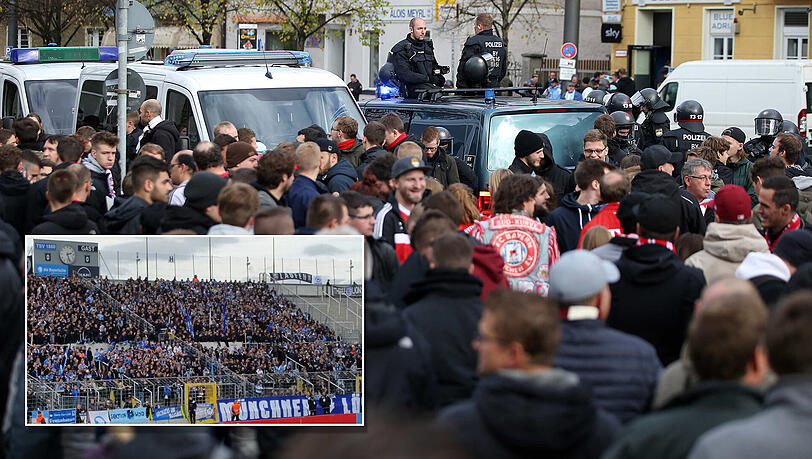 Die Fans der Löwen "halten sich an ihren Ehrenkodex", so die Polizei in ihrem Resümee zum Lokalderby. Die Fans der Löwen "halten sich an ihren Ehrenkodex", so die Polizei in ihrem Resümee zum Lokalderby.