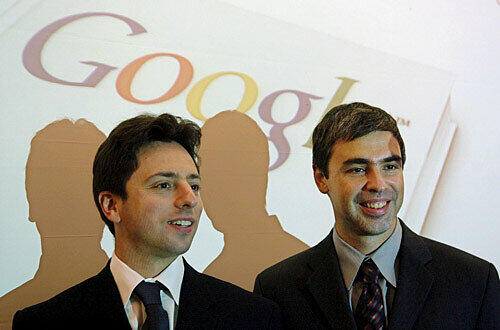 Platz 17: Sergey Brin (links) und Larry Page (rechts) - Die Erfinder, Gründer und leitende Köpfer der Suchmaschine Google teilen sich Brin und Page den 17. Platz in der "Forbes"-Liste 2013.