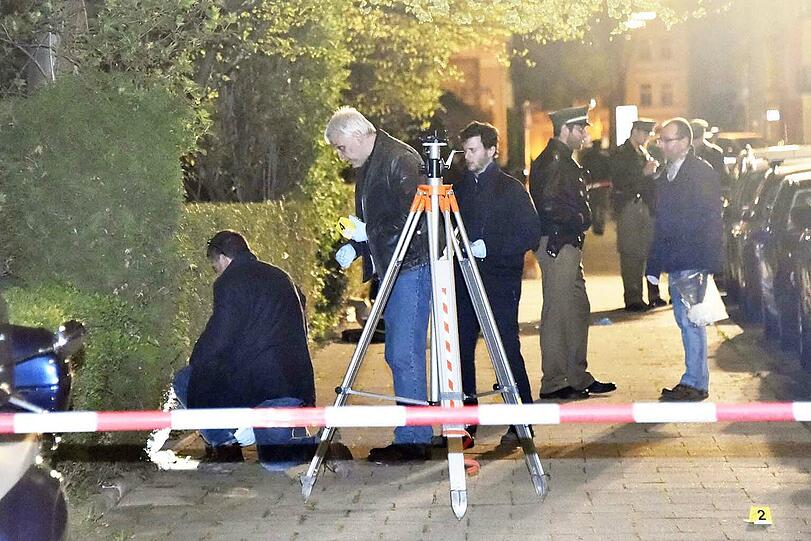 Die Polizei sichert Spuren