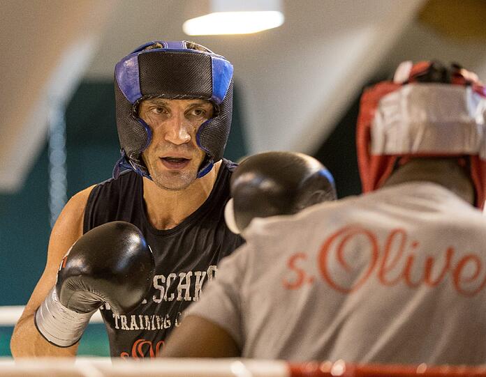 Wladimir Klitschko in seinem Reich, dem Ring