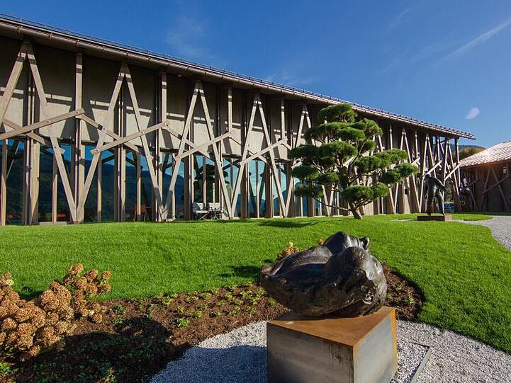 Die "mSE Kunsthalle" in Unterammergau. Foto: Sabine Gistel/mSE Kunsthalle/dpa