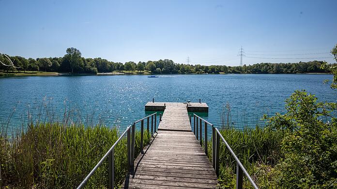 Der Echinger See im Landkreis Freising.