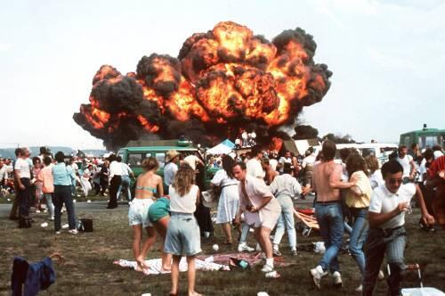 Bei den Unglück in Ramstein sterben 70 Menschen.