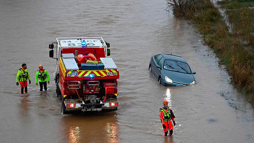 Kurz vor Weihnachten stehen Teile von S&uuml;dfrankreich unter Wasser.