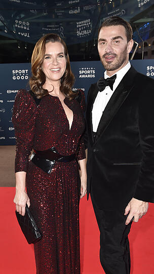 Katharina Witt war als Laudatorin in Monaco.