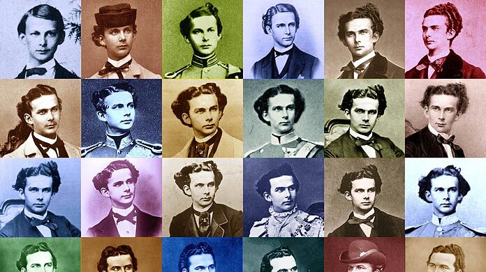 Fotografien Ludwig II von 1860 bis 1886.