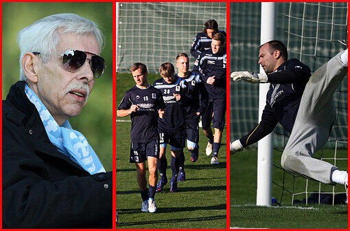 "Ideale Bedingungen": Die Löwen rennen über den Rasen in Belek und Dieter Schneider schaut cool mit Sonnebrille zu. Die besten Bilder vom Trainingslager
