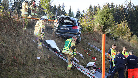 Bilder vom Unfallort an der A9.