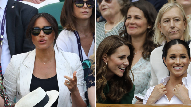 Ups und Downs bei Wimbledon: Die Herzogin gerät abermals in Kritik, denn während eines Besuchs des Londoner Tennisturniers verbietet ihre Security den anderen Zuschauern, Fotos von Meghan zu schießen. Beim Frauen-Finale des Turniers kann Meghan dann wieder Sympathie-Punkte sammeln: Gemeinsam mit Schwägerin Kate legt sie einen herzgewinnenden Auftritt hin.