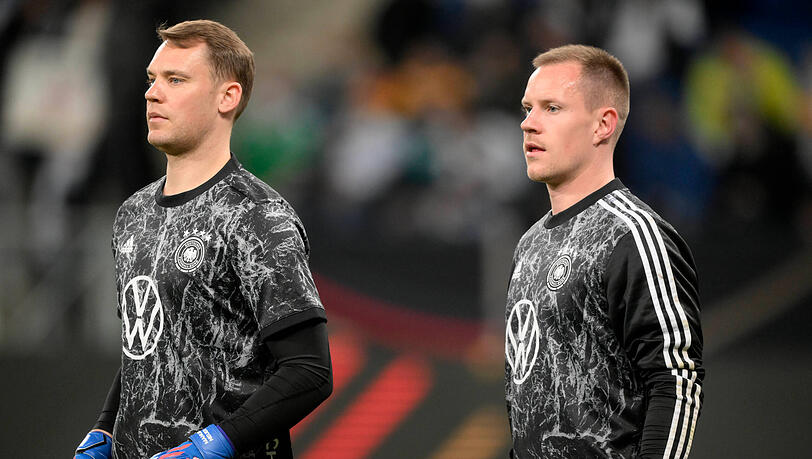 Nummer eins und zwei in der deutschen Nationalmannschaft: Manuel Neuer (li.) und Marc-Andre ter Stegen.