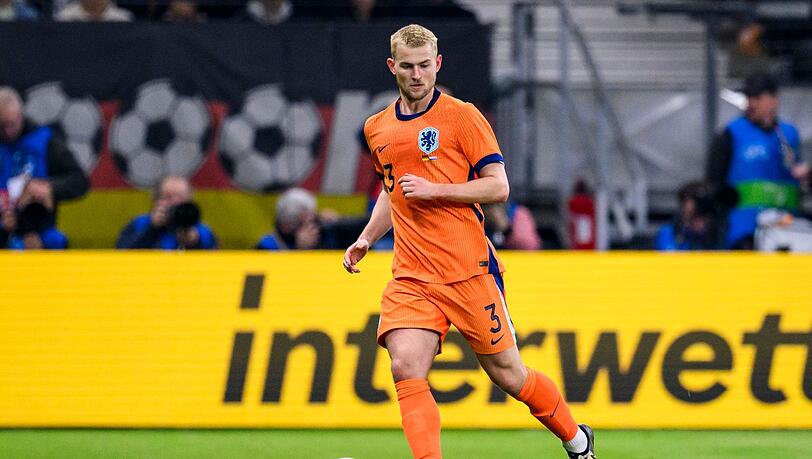 Niederlandes Matthijs de Ligt in Aktion.