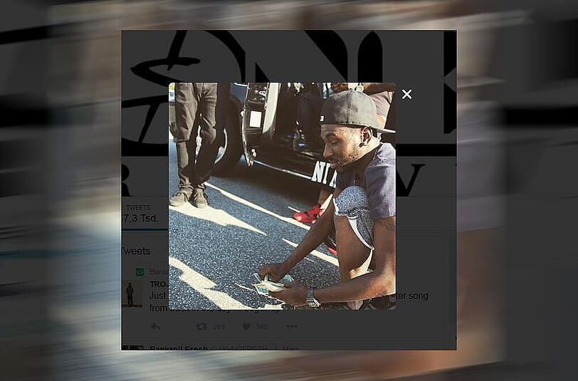 Der US-amerikanische Rapper Bankroll Fresh