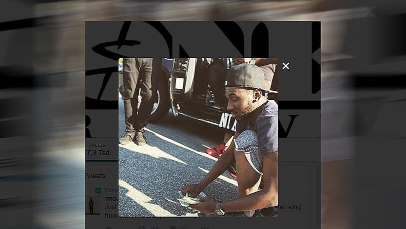 Der US-amerikanische Rapper Bankroll Fresh Der US-amerikanische Rapper Bankroll Fresh