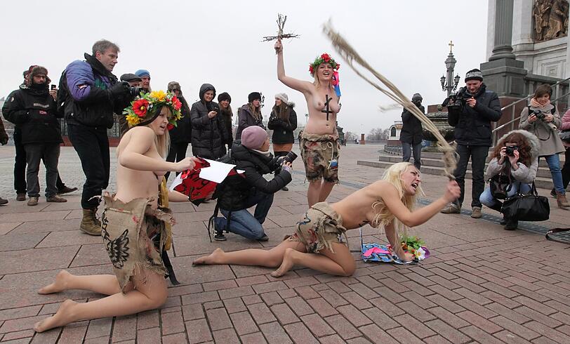Femen-Nacktprotest: Die Bilder