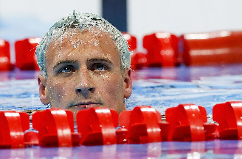 Flop: Log, dass sich die Balken bogen: US-Schwimmer Ryan Lochte.