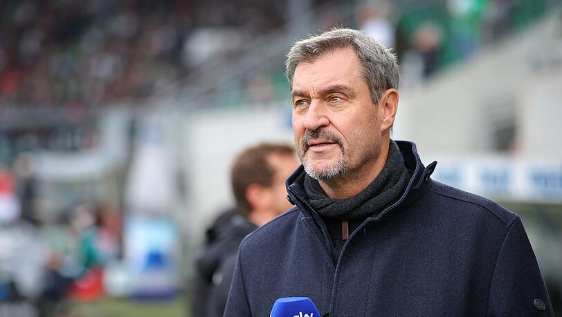 Bayerns Ministerpräsident Söder sieht beim FC Bayern noch keinen Anlass zur Sorge, äußert aber harsche Kritik an Leroy Sané.