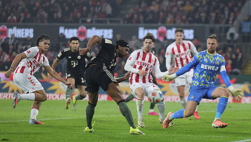 Serge Gnabry traf gegen K&ouml;ln mit einer ganz besonderen Schusstechnik.