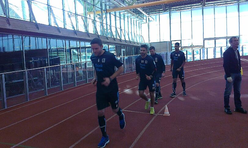 Die Bilder vom Laktattest in der Werner-von-Linde-Halle.