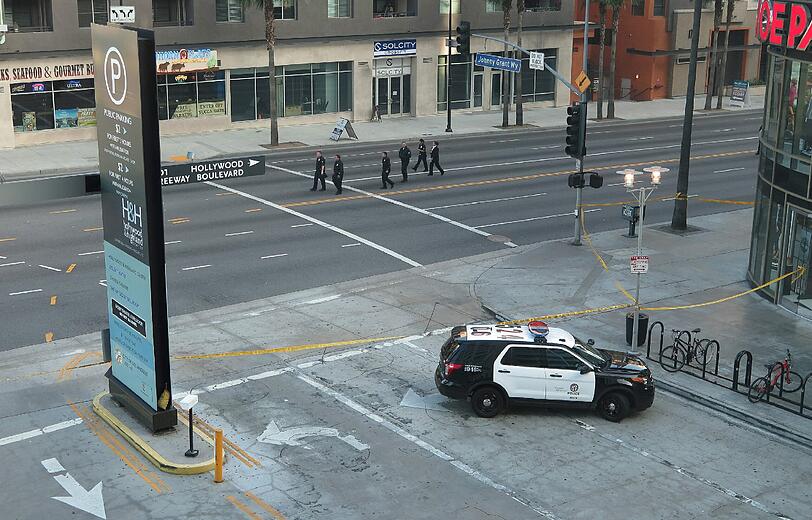 Ein Bombenalarm in der Nähe des Dolby Theatre in Los Angeles hat für Verkehrschaos gesorgt