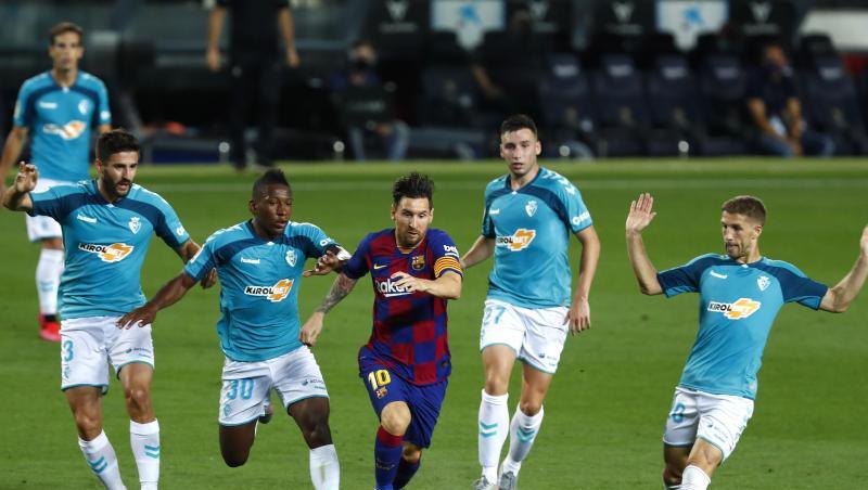 Auch im Kollektiv nicht zu bremsen: Lionel Messi (M). Auch im Kollektiv nicht zu bremsen: Lionel Messi (M).