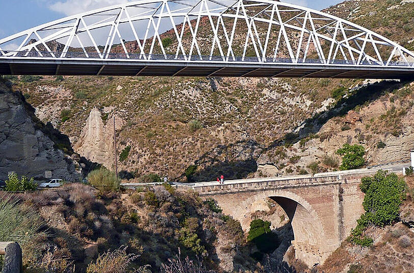 An dieser Brücke im Süden Spaniens ereignete sich der tödliche Bungee Jumping-Unfall.