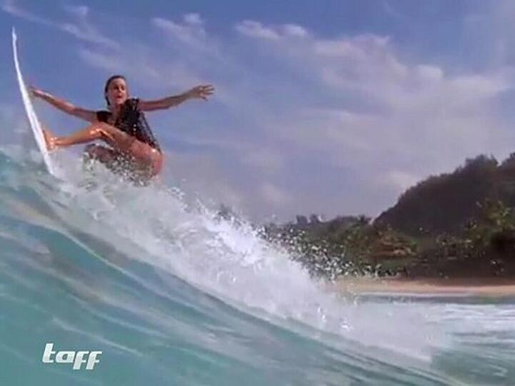 Die Surferin Alana Blanchard schaffte es auf den fünften Platz