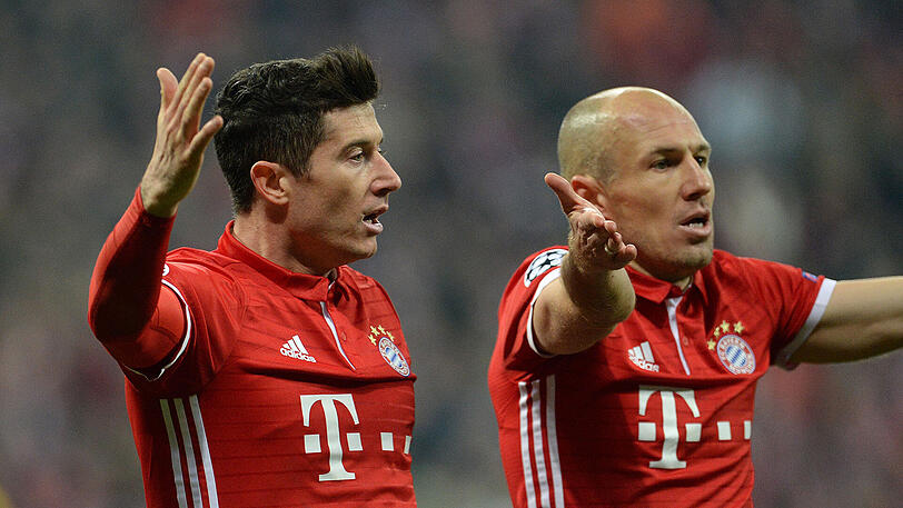 Arjen Robben und Robert Lewandowski treten als Mahner auf.