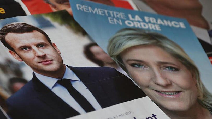 Frankreich ist gespalten. Um das Amt des Präsidenten ringen der Polit-Jungstar Macron und Marine Le Pen.