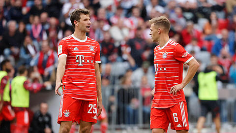 Thomas Müller (li.) und Joshua Kimmich konnten sich freitesten.