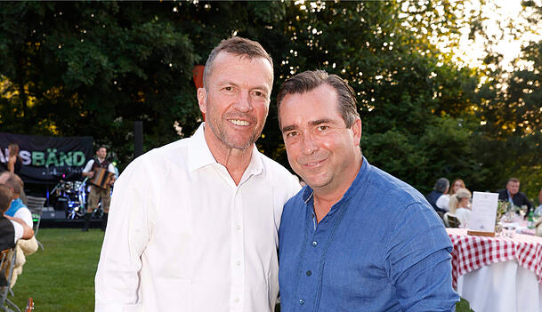 Lothar Matthäus und Falk Raudies zählten zu den Promi-Gästen beim Charity-Event der Beckenbauers. Lothar Matthäus und Falk Raudies zählten zu den Promi-Gästen beim Charity-Event der Beckenbauers.