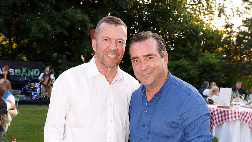 Lothar Matthäus und Falk Raudies zählten zu den Promi-Gästen beim Charity-Event der Beckenbauers. Lothar Matthäus und Falk Raudies zählten zu den Promi-Gästen beim Charity-Event der Beckenbauers.