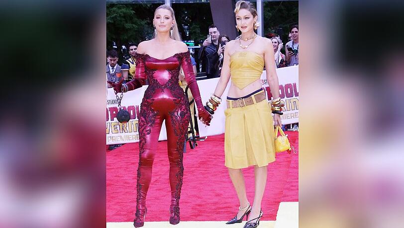 Blake Lively und Gigi Hadid bei der New Yorker "Deadpool & Wolverine"-Premiere.