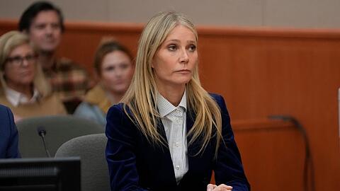 Gwyneth Paltrow bei der Verkündung des Urteils in Park City.
