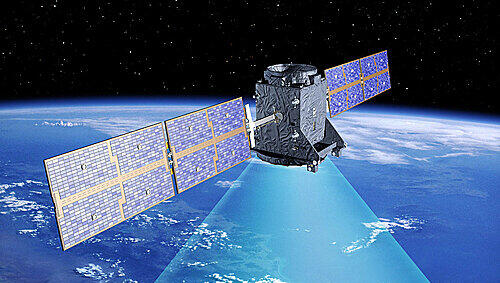 Fernsteuerung aus dem All: ein Galileo-Satellit des Navigationssystems in einer grafischen Darstellung. Fernsteuerung aus dem All: ein Galileo-Satellit des Navigationssystems in einer grafischen Darstellung.