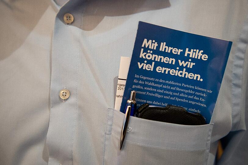 Ein Flyer der Afd.
