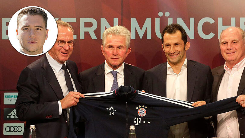 Bayerns Führungsquartett: Karl-Heinz Rummenigge, Jupp Heynckes, Hasan Salihamdidzic und Uli Hoeneß (v.l.).