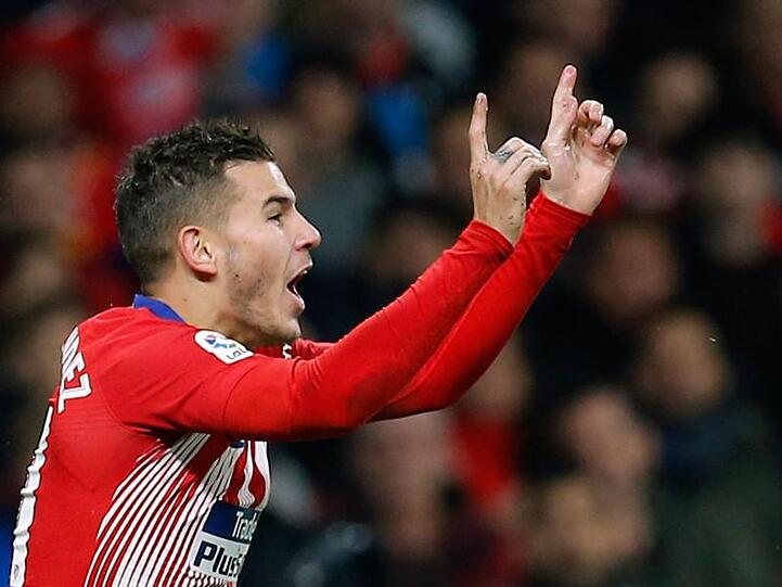 Lucas Hernandez von Atletico gestikuliert. Foto: Paul White/AP/Archivbild