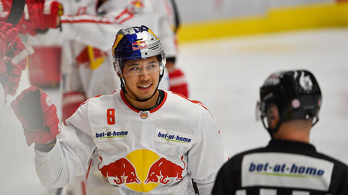 EHC-Neuzugang Austin Ortega trug den Roten Bullen bereits auf dem Trikot. Der 27-Jährige wechselt von Red Bull Salzburg nach München.