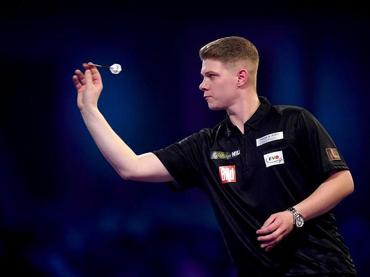 Nico Kurz erreichte bei der Darts-WM die dritte Runde.