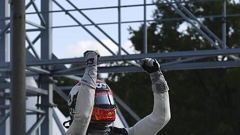 Der Franzose Pierre Gasly gewann überraschend in Monza.