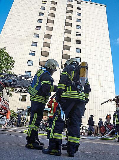 Im siebten Stock brach das Feuer aus.