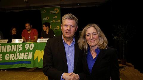 Der OB-Kandidat der Münchner SPD, Dieter Reiter, und Sabine Nallinger (Grüne).